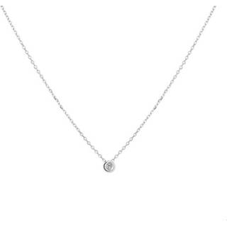 👉 Halsketting witgoud diamant One Size no color TFT Collier 0.02ct H SI 41 - 43 45 cm 8718834493975