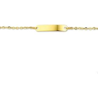 👉 Graveer armband geelgoud goud active unisex TFT Graveerarmband Plaat 4,0 mm 11 - 13 cm 8718834257140