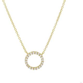 👉 Hals ketting geelgoud active vrouwen glanzend goudkleurig TFT Collier Zirkonia 1,3 mm 40 - 42 44 cm 8718834496747