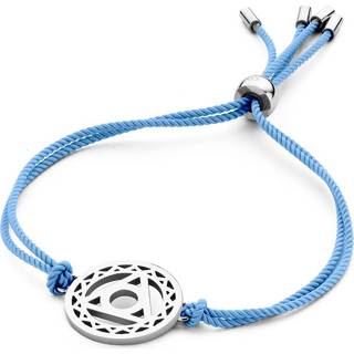 👉 Armband touw active fantasiearmband vrouwen blauw CO88 Collection Chakra 8CB 90210 met Stalen Element - Throath Ø 20 mm One-size 8719874222785