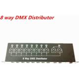 👉 NEW Light of stage DJ DMX512 splitter light signal Splitter amplifiers 8 way DMX distributor for stage equipment
