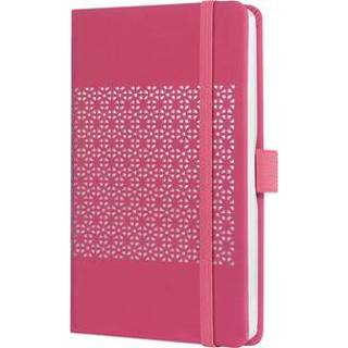👉 Notitieboek One Size GeenKleur Sigel Jolie Impress A6 hardcover gelinieerd 'Peacock Pink' 4004360817182