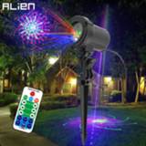 👉 ALIEN RGB 32 Patterns Christmas Laser Projector Outdoor Light Remote Garden Waterproof IP65 Holiday Xmas Outside Shower Lighting