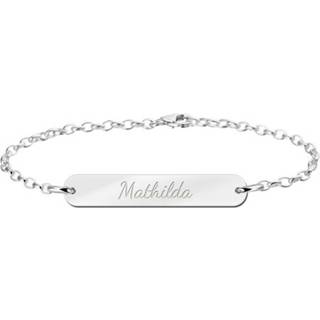👉 Mathilda Bar Armband van Zilver met Naam > Names4ever