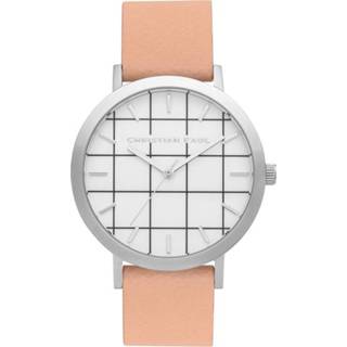 👉 Christian Paul - Airlie Grid 43 MM - Silver / Nude