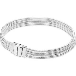 👉 Armband zilver One Size no color Pandora Reflexions 597943 Sliding Multi Snake 18 cm 5700302764864