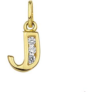 👉 Bedel goud One Size no color TFT Letter J Zirkonia 8718834492374