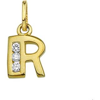 👉 Bedel goud One Size no color goudkleurig TFT Letter R Zirkonia 8718834492435