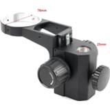 👉 Lens 25MM/32MM Stereo Microscope Heavy Gear Ring Adjustable 76mm Stand Holder Mount Arm Support