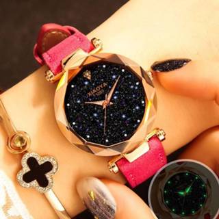 👉 Watch rose goud vrouwen Fashion Watches Women 2019 Best Sell Star Sky Dial Clock Luxury Gold Women's Bracelet Quartz Wrist