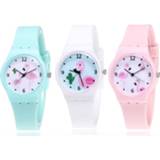 👉 Watch silicone jelly meisjes kinderen Candy Color Student Girls Clock Fashion Flamingo Watches Children Wristwatch Cartoon Kids Quartz