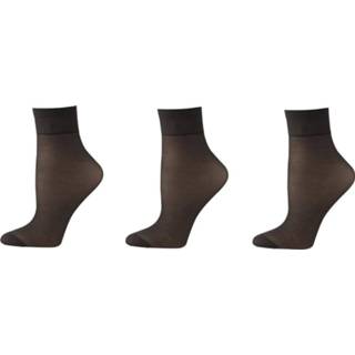 👉 Panty sokken zwart One Size vrouwen HEMA 3-pak Licht Glanzend Pantysokken 20 Denier (zwart)