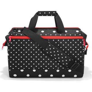 👉 Reistas l multi-zwart polyester Reisenthel Allrounder Pocket - Weekendtas Maat 32L Mixed Dots Zwart;Wit;oranje 4012013713361