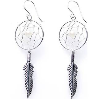 👉 Oorhanger active Dreamcatcher Slanke Oorhangers met Veer van Karma