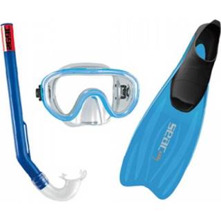 👉 Snorkel blauw Seac snorkelsetje Easy Jr, blauw, maat 28-30**