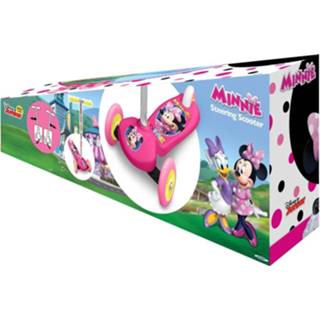 👉 Kinderstep roze aluminium One Size kinderen meisjes Minnie Mouse 3-wiel Voetrem 3496278630457