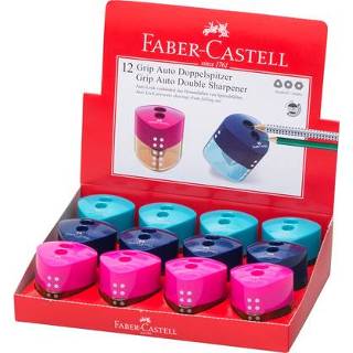 👉 Slijper One Size GeenKleur Grip Faber-Castell dubbele in assorti kleuren 6933256640581
