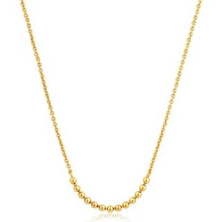👉 Zilver active glanzend ankerschakel vrouwen veersluiting Modern Minimalism goudkleurig Ania Haie N002-04G Ketting Multiple Balls 38-43 cm 5052469198151