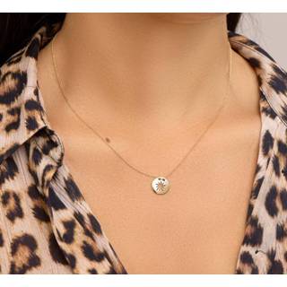 👉 Halsketting geelgoud One Size no color TFT Collier Zon 1,0 mm 40 - 42 44 cm 8718834621354