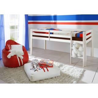 👉 Halfhoogslaper wit massief grenen One Size Milan 8719497228133
