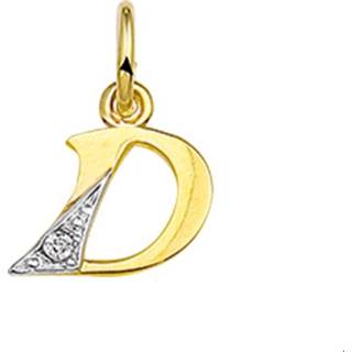 👉 Bedel geelgoud goud diamant active vrouwen TFT Letter D 0.01ct H P1 8718834221622