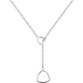 👉 Halsketting rose zilver s One Size no color Rebel and RR-NL009-S-60 Collier Necklace Triangle Love At First Sight Silver 925 - 60cm 8719214492991