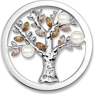 Staal active large vrouwen bruin Mi Moneda SW-TREE Life Tree Swarovski Crystals/Pearls 8719116015977