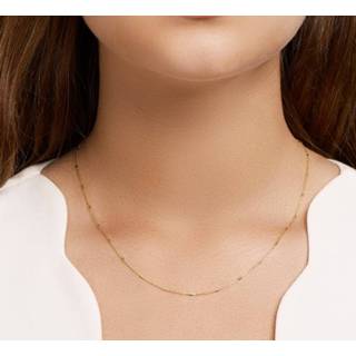 👉 Halsketting geelgoud One Size no color TFT Collier Staafjes 1,1 mm 40 - 42 44 cm 8718834617883