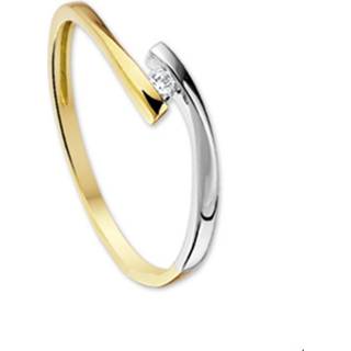 👉 Zirkonia bicolor goud One Size no color TFT Ring 8718834300556