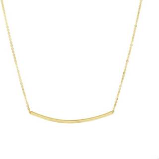 👉 Halsketting geelgoud One Size no color TFT Collier Balkje 1,0 mm 42 - 45 cm 8718834603206