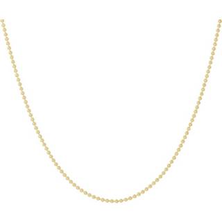 👉 Halsketting geelgoud One Size no color TFT Collier Blokjes 1,2 mm 42 - 44 cm 8718834655519
