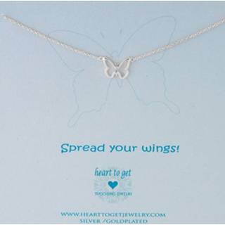 👉 Zilver vrouwen karabijnslot active Classic Collection Heart to Get N97BUT13S Ketting Spread your wings 8718924361153