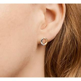 👉 Oorknop geelgoud One Size no color TFT Oorknoppen Rondje Zirkonia 8718834603640