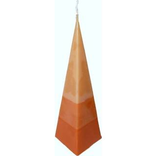 👉 Kaars oranje Piramide TriColor