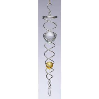 👉 Spinner gele zilver goud Crystal tail met goud/gele kogel 5060377241043