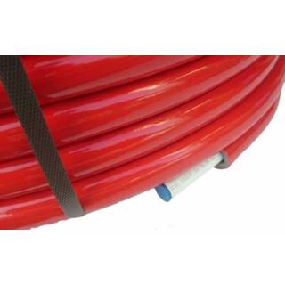 👉 Rood Geisoleerde ALU-PEX meerlagenbuis 26x3mm | rol van 50, Aansluitmateriaal x