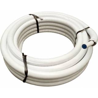 👉 Wit Geisoleerde ALU-PEX meerlagenbuis 32x3mm | rol van 25, Aansluitmateriaal x