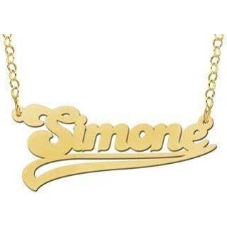 👉 Naam ketting active Names4ever Vergulde Simone Naamketting