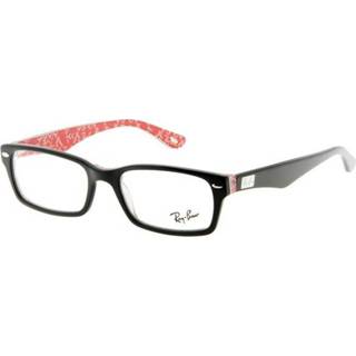 👉 Leesbril zwart rood kunststof mannen Ray-Ban RX5206-2479-52 zwart/rood 805289384519