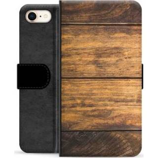 👉 Portemonnee hout IPhone 7 / 8 Premium Hoesje -