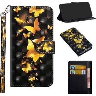 👉 Portemonnee goud Wonder Series Nokia 6.2/7.2 Wallet Case - Vlinder 5712579947178