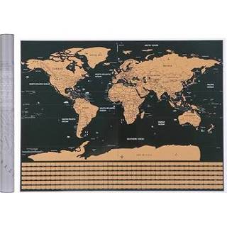 👉 Wereldkaart l Scratch Map met Nationale Vlaggen - 5712579947185