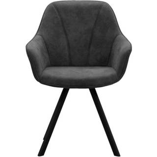 👉 Eetkamerstoel grijs stof Bas - Leen Bakker 8714901710112