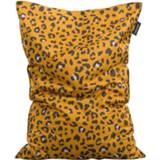 👉 Zitzak polyester geel Lebel Leopard - oker 100x150 cm Leen Bakker 8717237160699