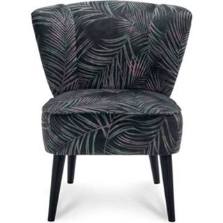 👉 Fauteuil groen stof microvezel Groen#Multikleur Renee - botanical/groen Leen Bakker 8714901704128