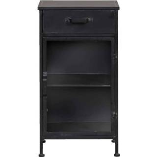👉 Zwart metaal Kast Jayden - 78x45x32,5 cm Leen Bakker 8720006509483