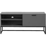 👉 Grijs spaanplaat TV-meubel Kioto - 58x118x43 cm Leen Bakker 7394084083428