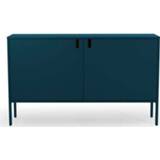 👉 Dressoir MDF blauw Tenzo Uno 2-deurs - petrol 89x148x40 cm Leen Bakker 7394084078301
