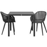 👉 Tuinset Bruin#Grijs Kunststof#Aluminium#Glas Le Sud Rodez Savoie - 3-delig Leen Bakker 8714901705682 901025563160