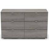 👉 Ladekast bruin spaanplaat Demeyere Perfect - 6 lades donkerbruin Leen Bakker 3397704682241